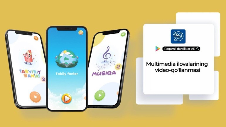 Yangi darsliklar uchun multimedia ilovalari yaratildi