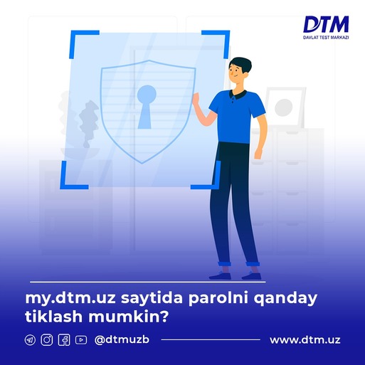 My.dtm.uz parolni tiklash, parol qanday tiklanadi?